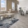 spacious living room open to kitchen