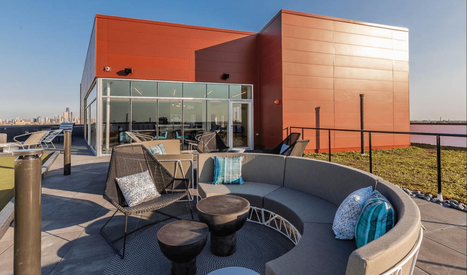 The essence of exceptional living a patio with chairs and tables